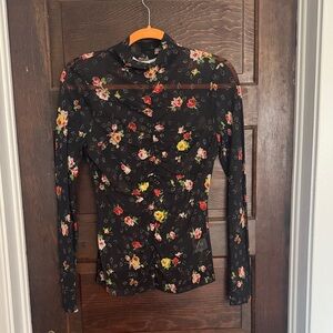 Veronica Beard Floral Black Women's Top